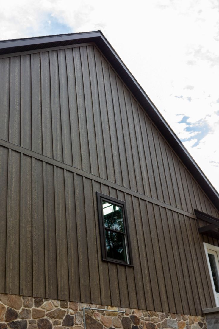 LP SmartSide vertical siding exterior