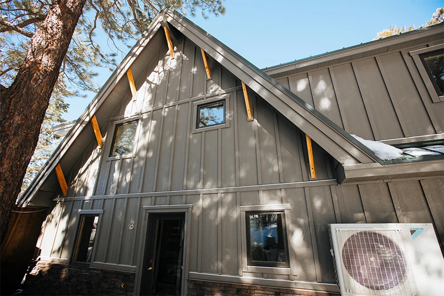 LP SmartSide vertical board and batten siding
