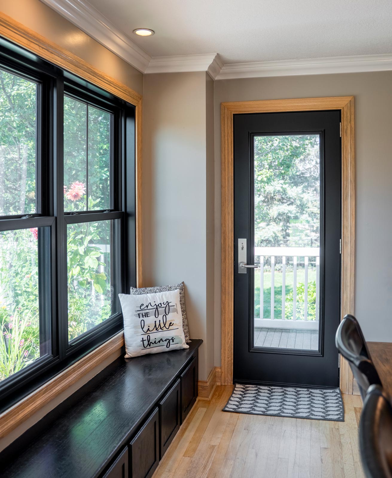 ProVia Legacy smooth steel entry door in Coal Black