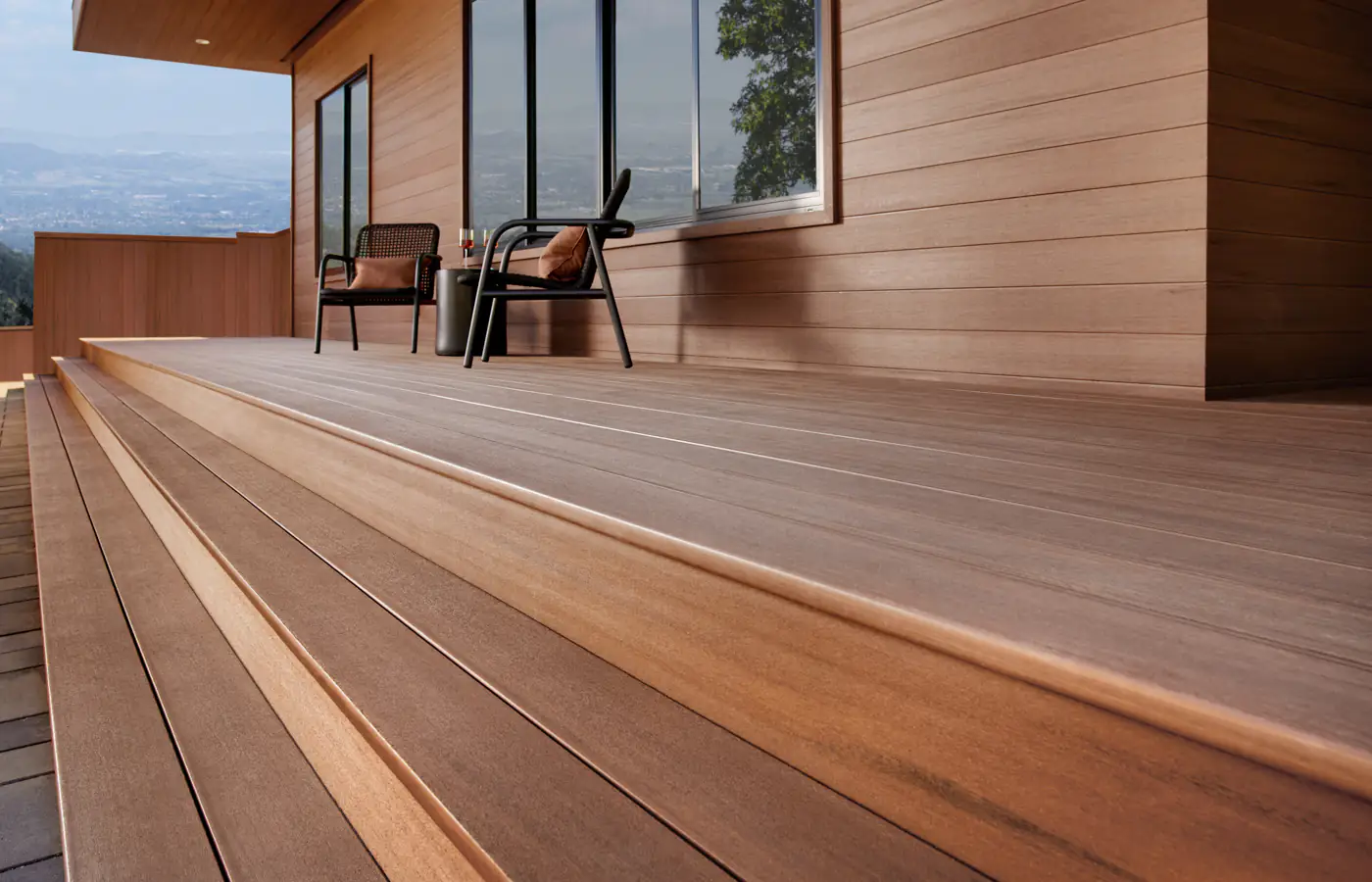 TimberTech Vintage Mahogany decking and cladding